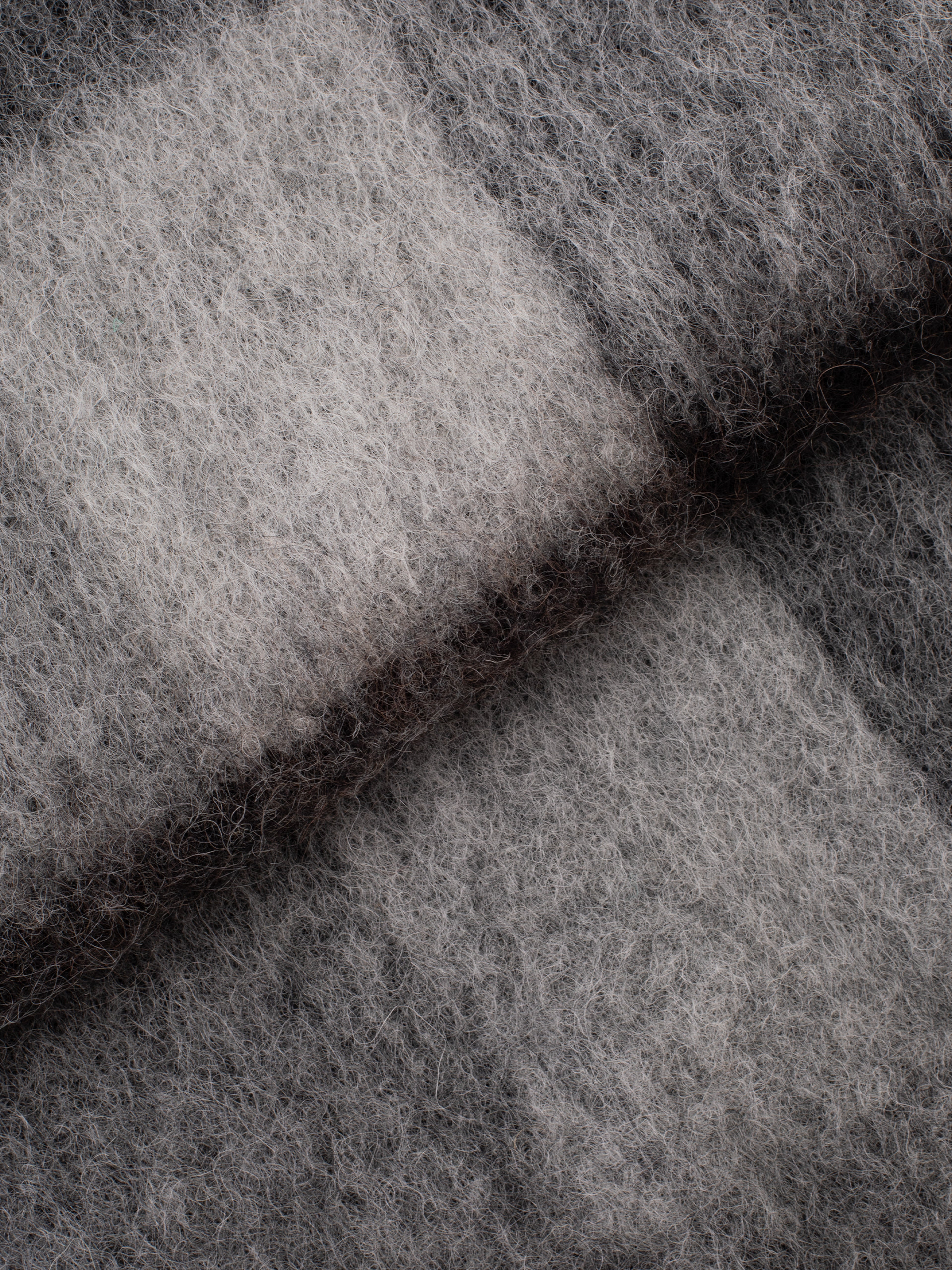 Mohair Checked Scarf - 2