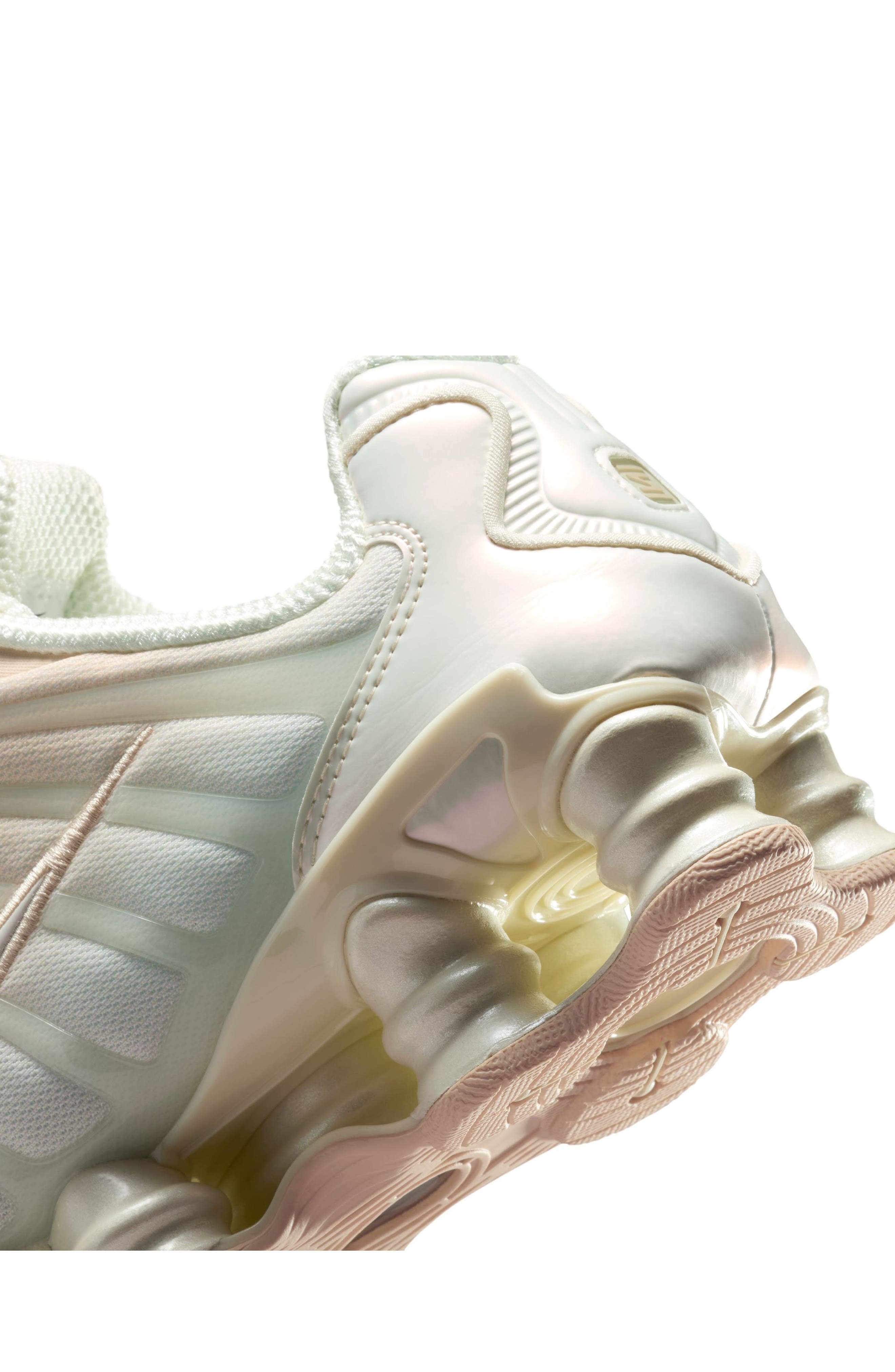 Nike Shox TL Sneaker in Pearl White/Soft Pearl/Pink at Nordstrom - 8