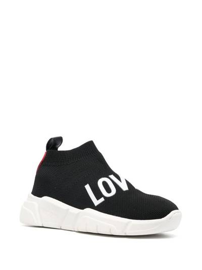 Moschino Love knitted slip-on sneakers outlook