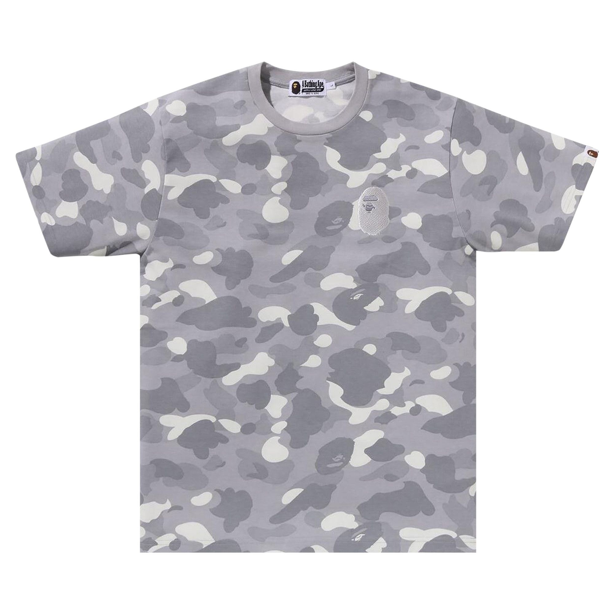 BAPE City Camo Large Ape Head Tee 'Grey' - 1