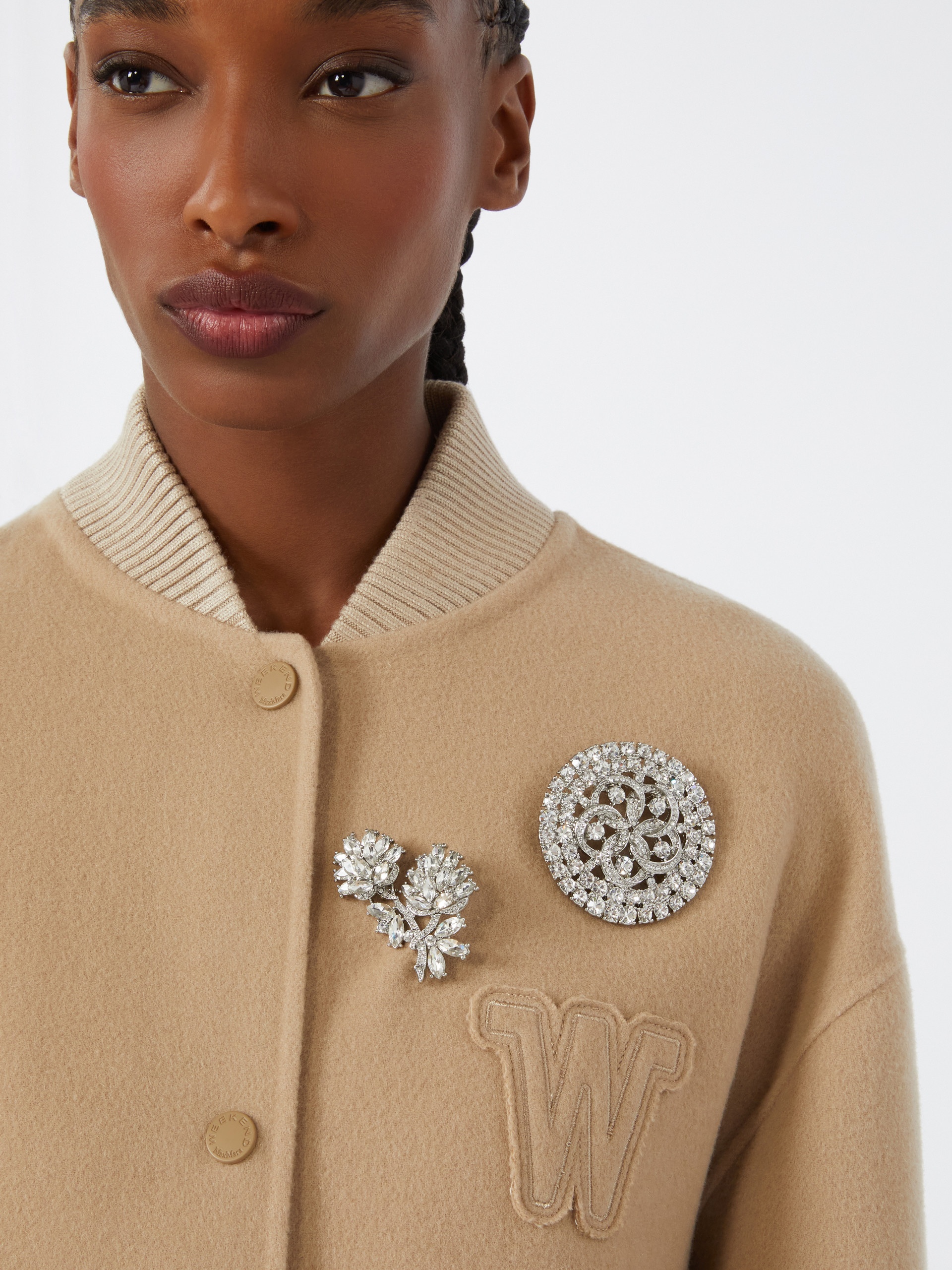 CIVADA Metal flower brooch - 4