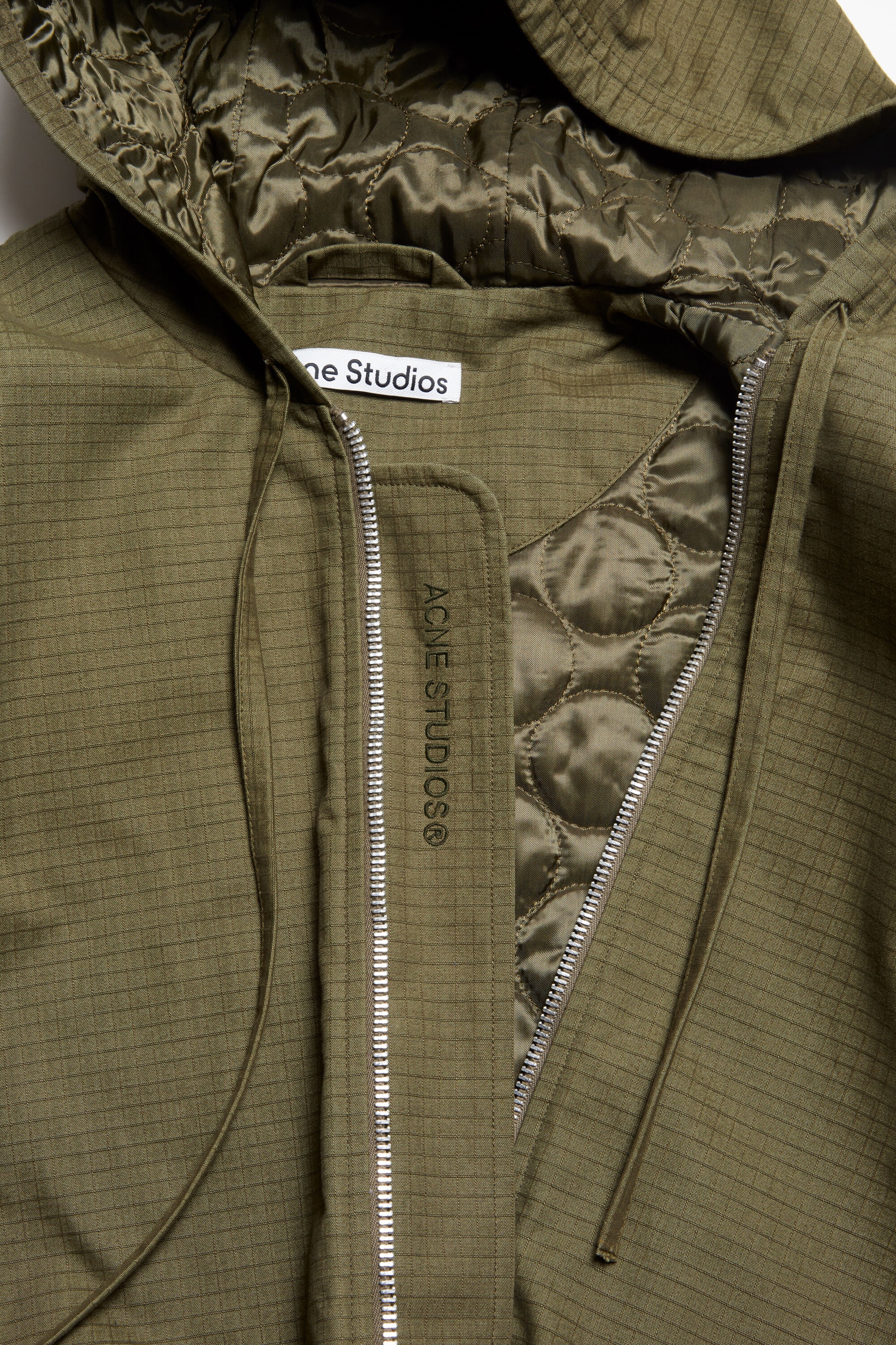 Ripstop padded jacket - Olive green - 6