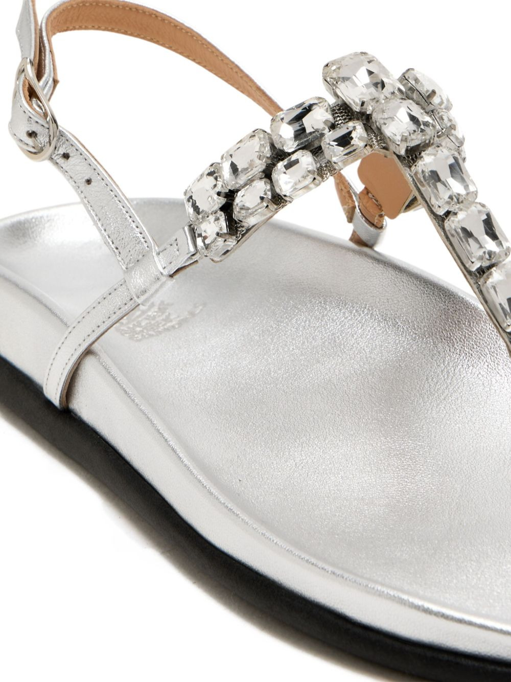 Katerina crystal-embellished slingback sandals - 4