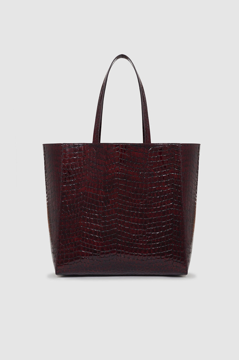 Elly Tote - Burgundy Embossed 3