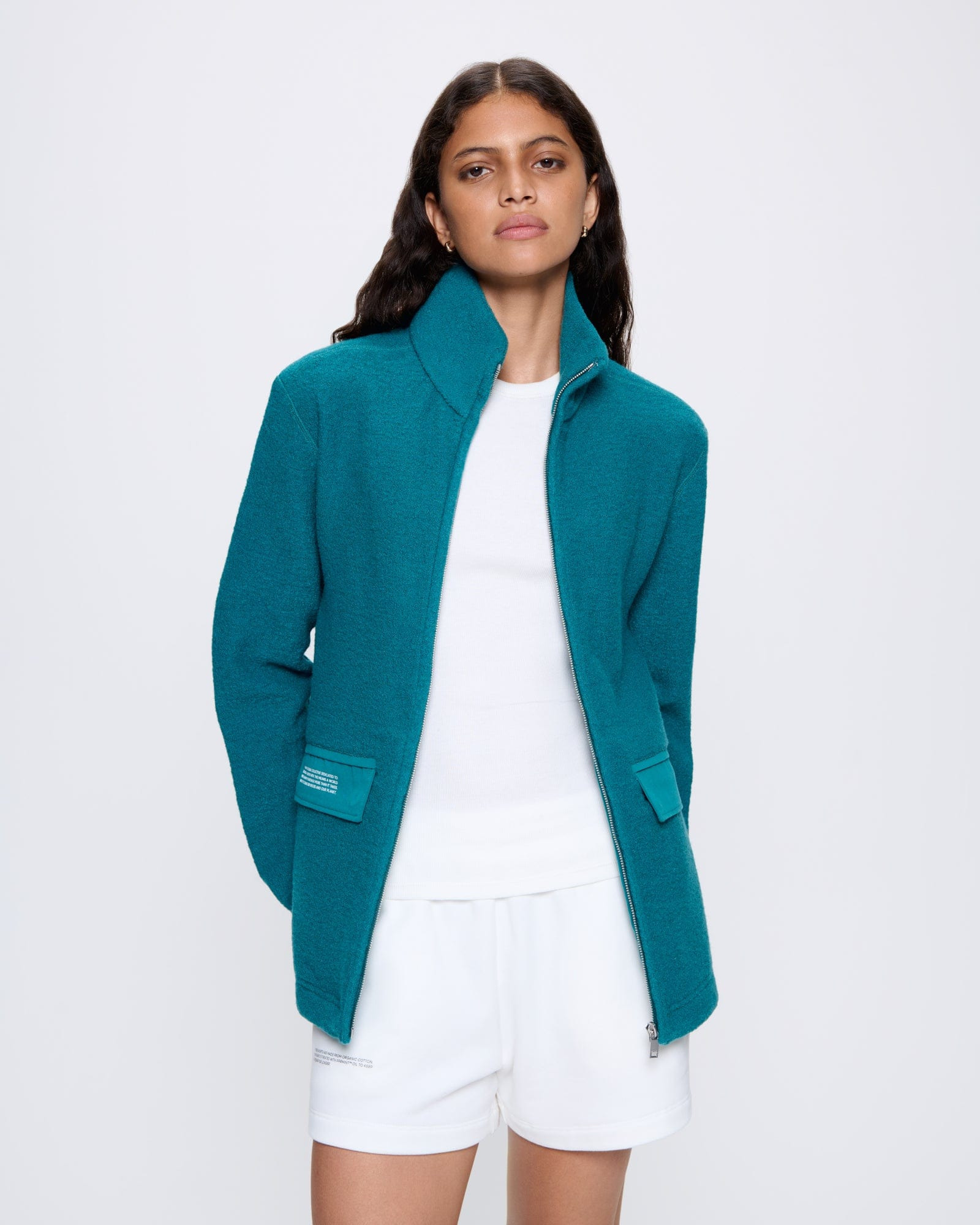 Women's DNA Utility Wool Jacket - Scarab Teal - 3