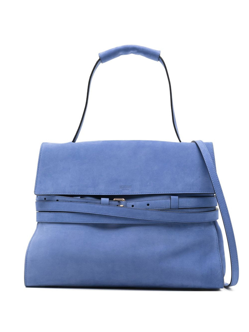 logo-detail buckle shoulder bag 1