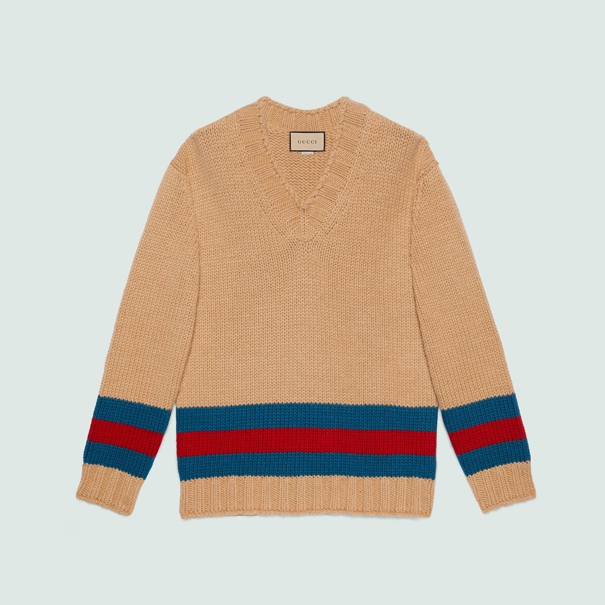 Fine wool sweater with Web - 1
