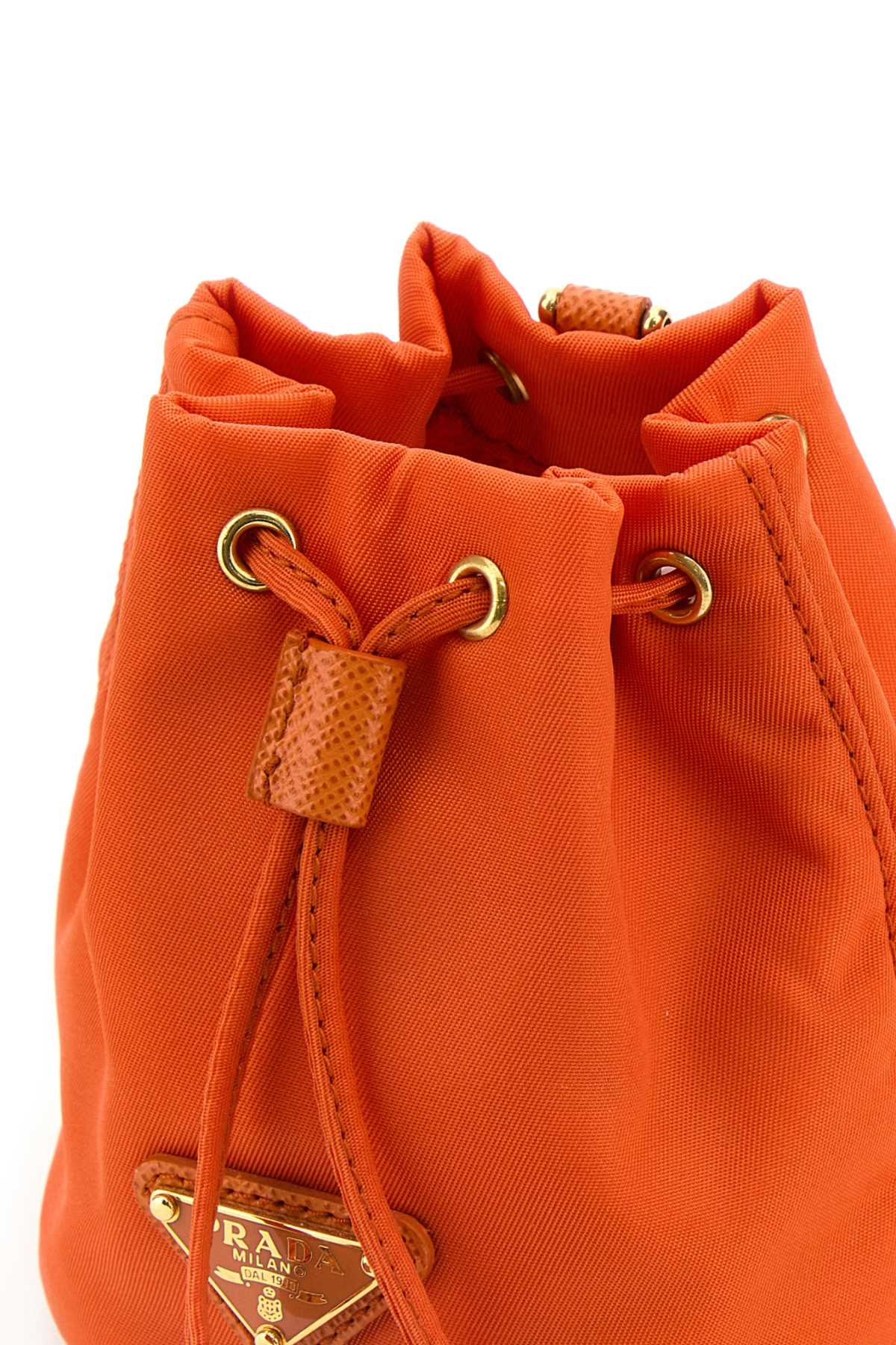 Prada Women Orange Re-Nylon Re-Edition 1978 Key Ring - 2