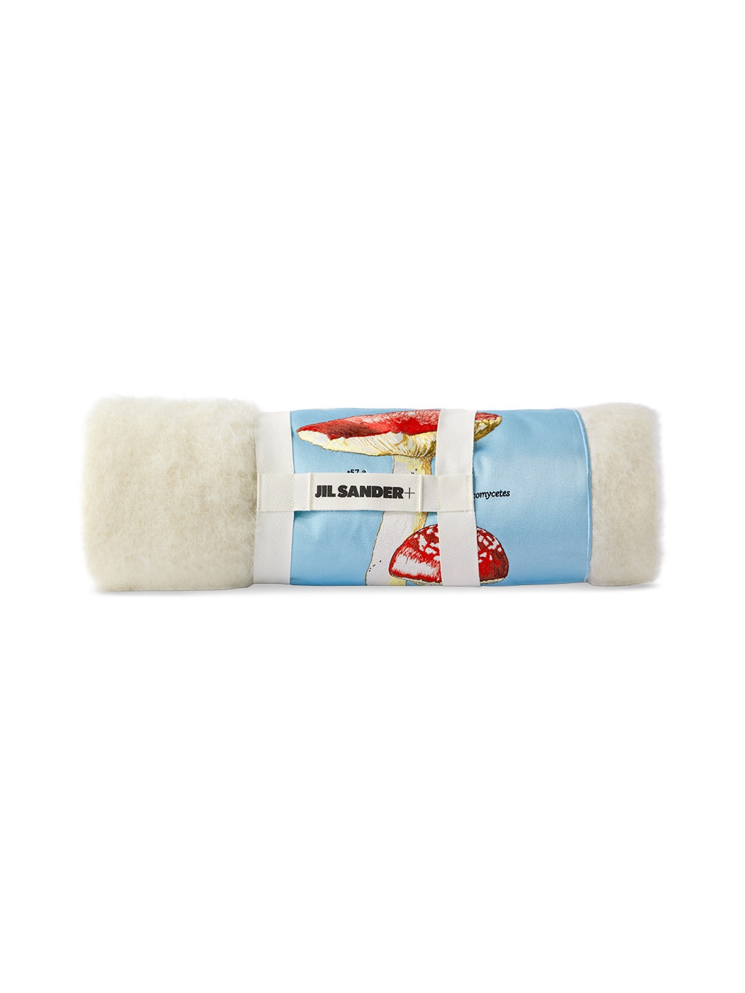 Off-White Mushroom Mohair Blanket - 2