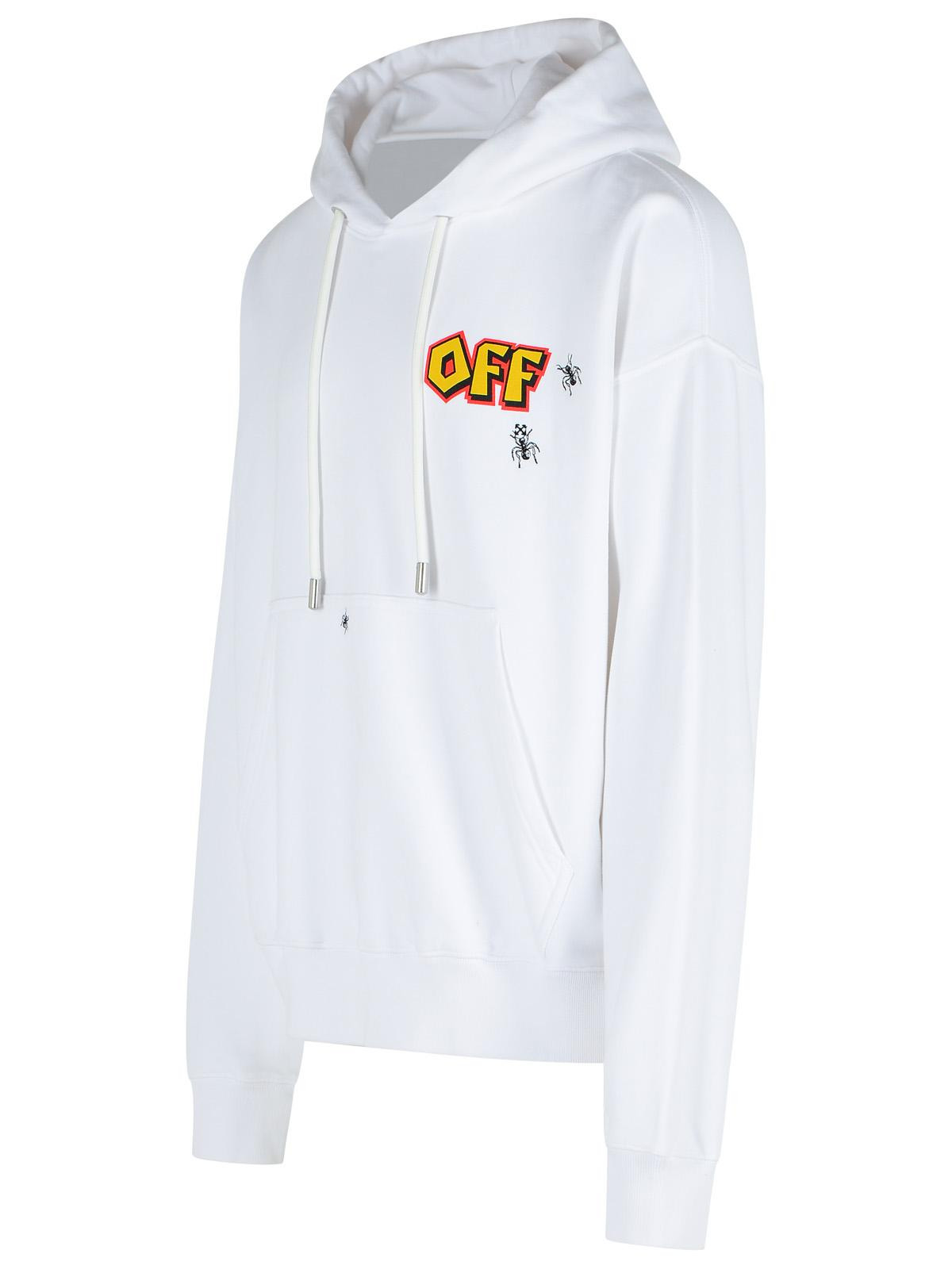 Off-White 'Arrow' White Cotton Sweatshirt Men - 2