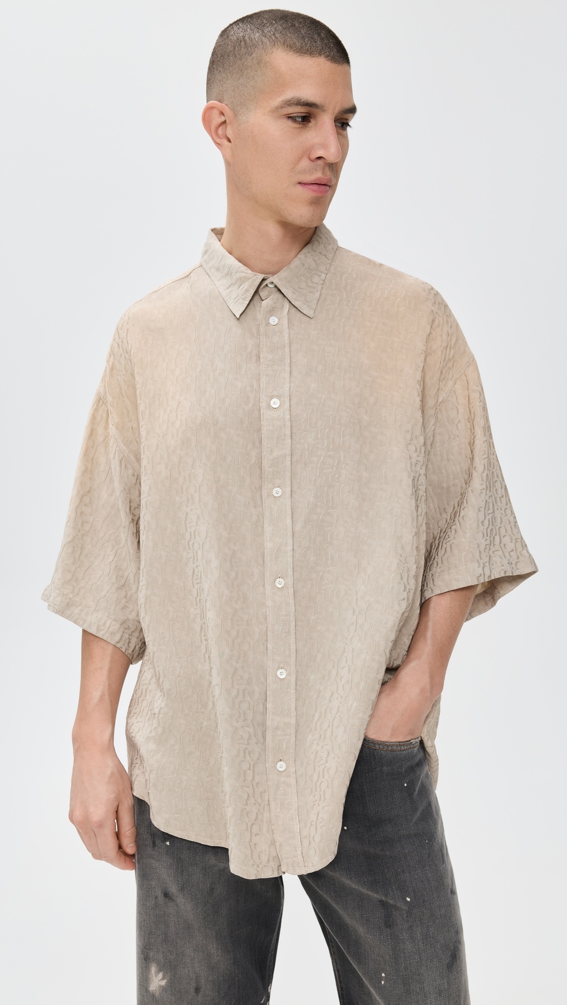 Setar Monogram Jacquard Shirt - 2