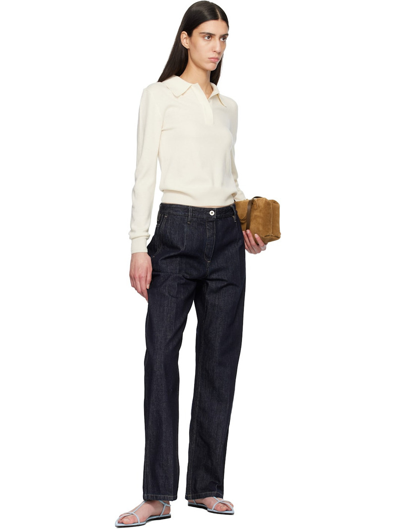 Jil Sander Blue Cage Flat Sandals outlook