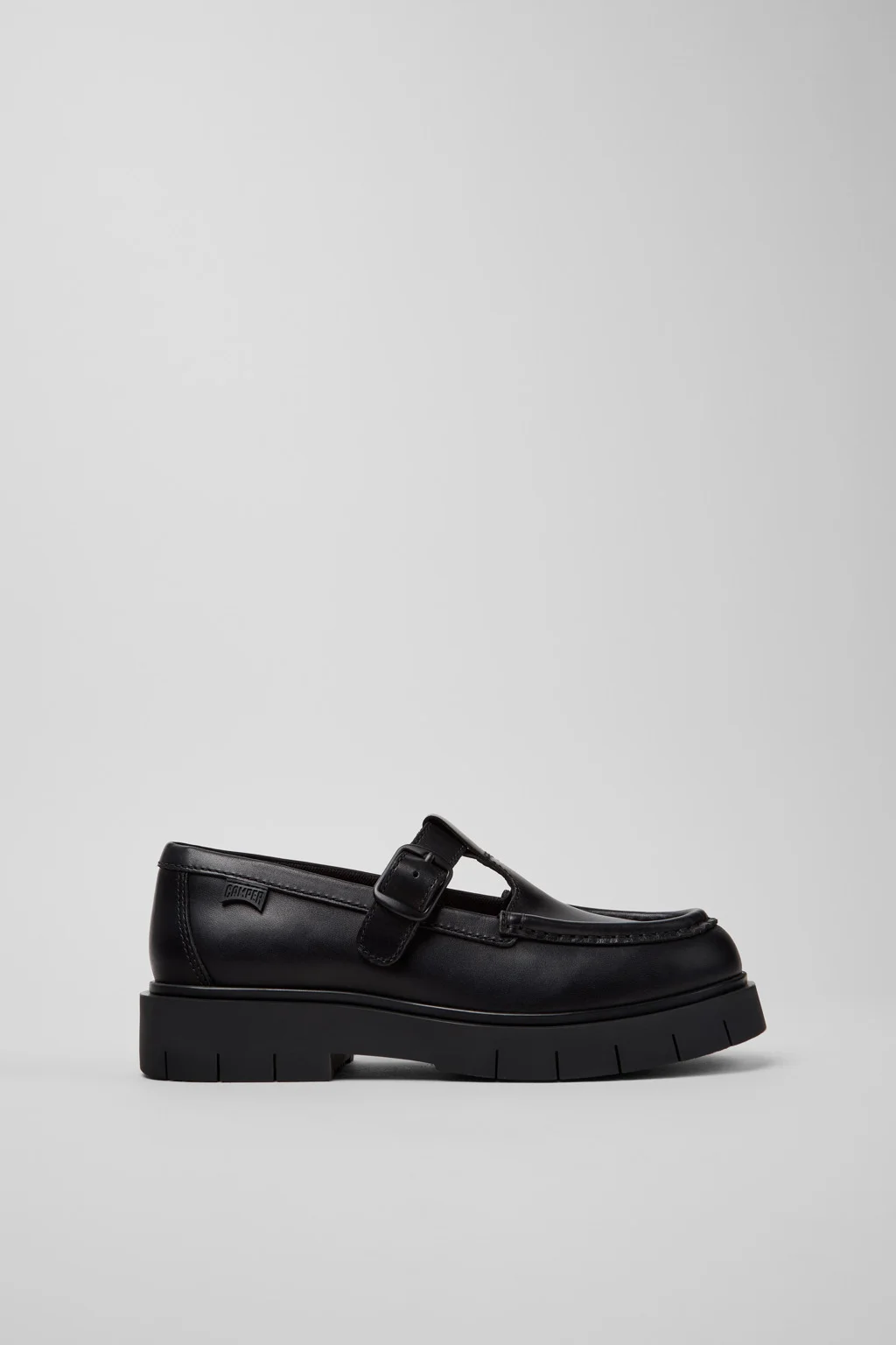 Alaro Black Leather Moccasins for Women. - 1