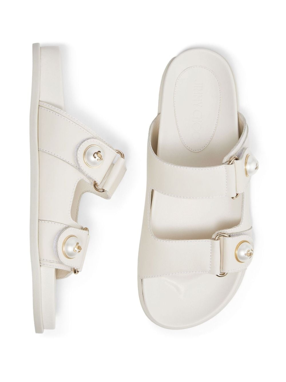 Fayence pearl-embellished sandals - 4