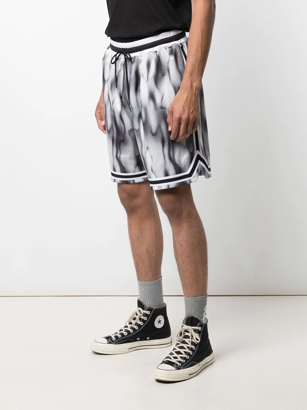 Game abstract-print running shorts - 3