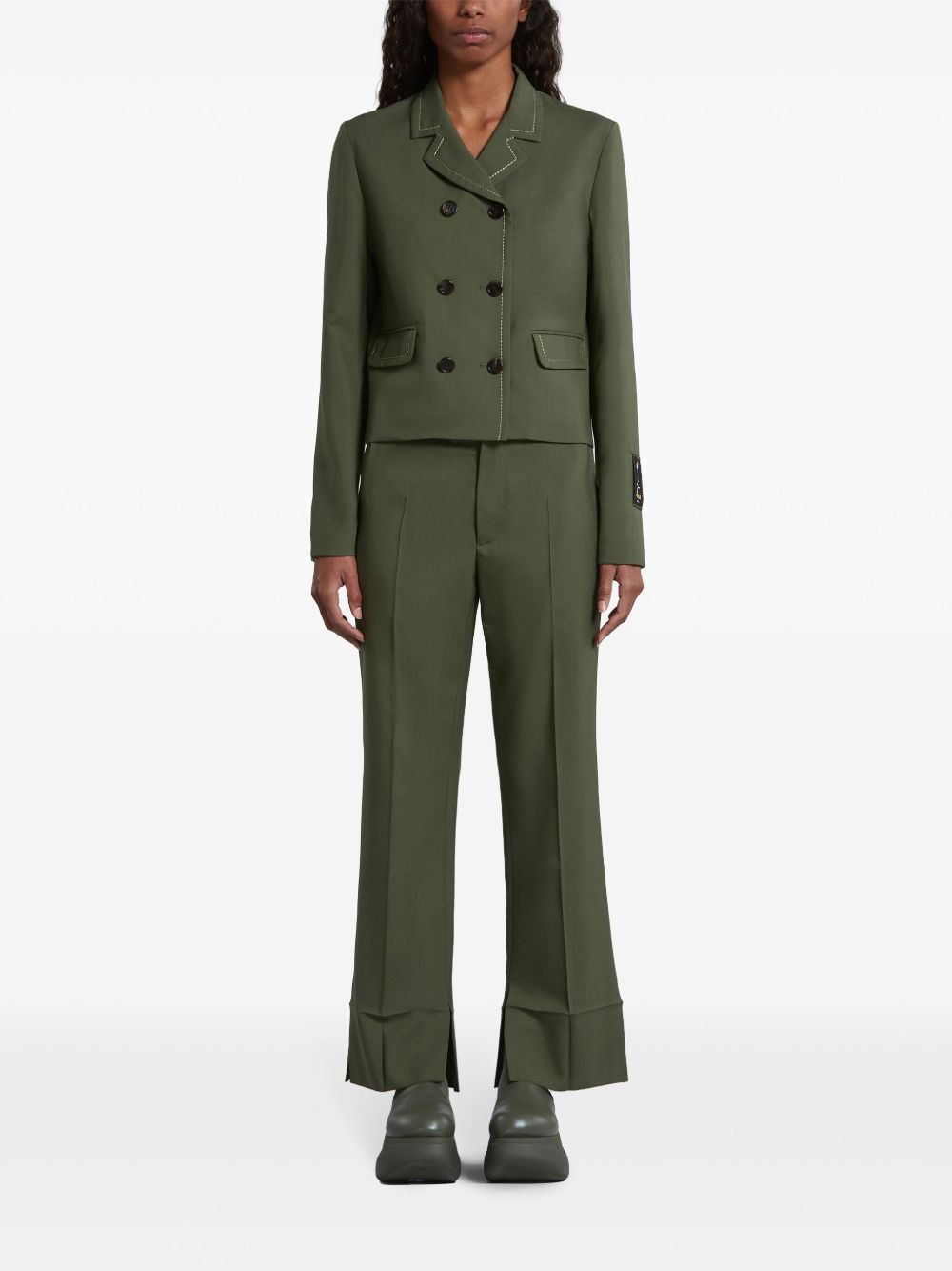 straight-leg tailored trousers - 2