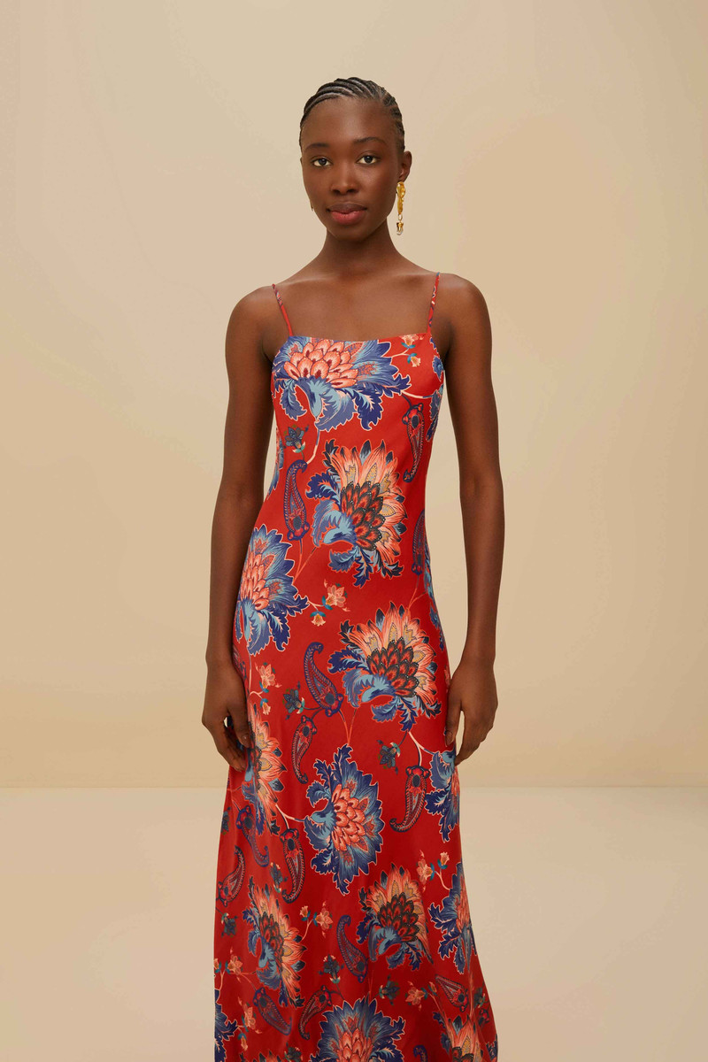 FARM RIO Red Luang Lenzing™ Maxi Dress outlook