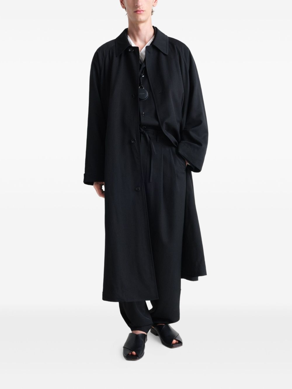 cotton trench coat - 2