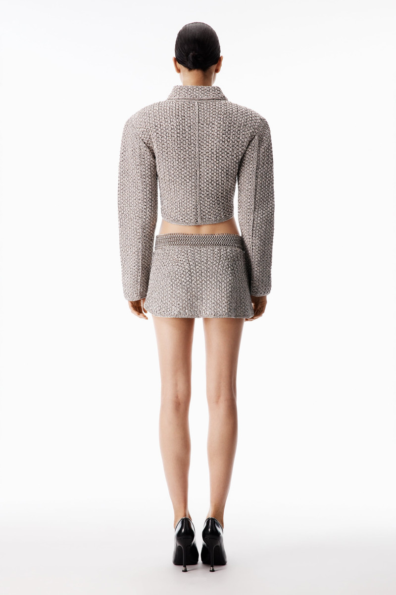 Crochet Tweed Mini Skirt 4