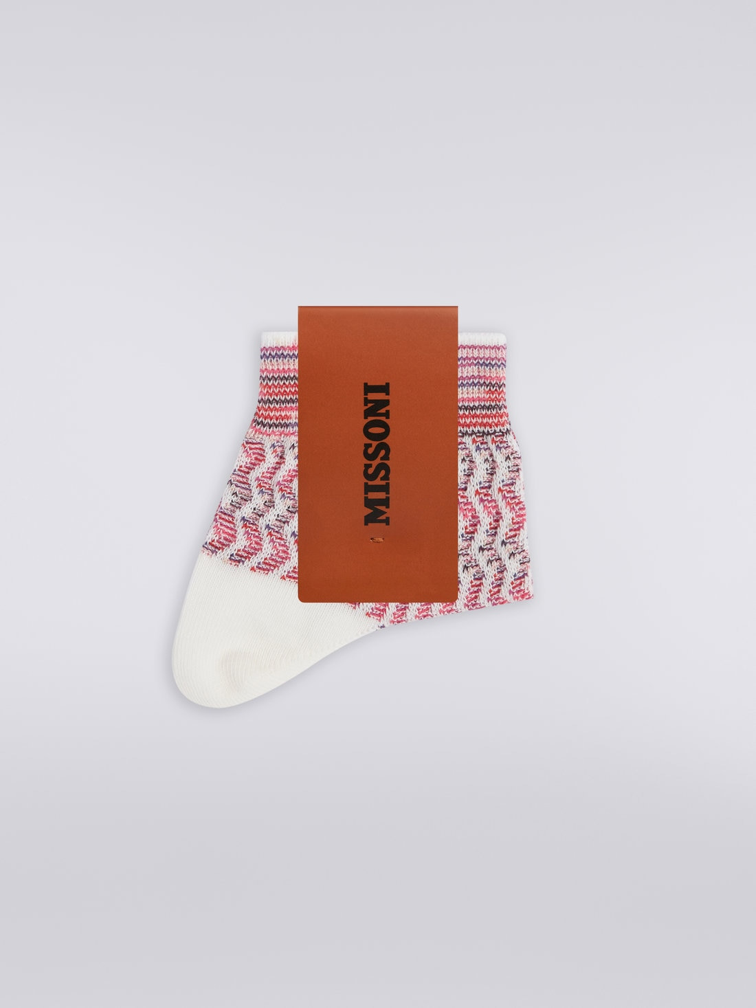 Multi-worked short cotton and nylon socks - 2