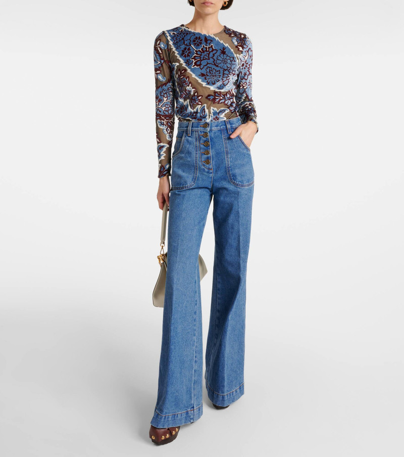 High-rise flared jeans 7