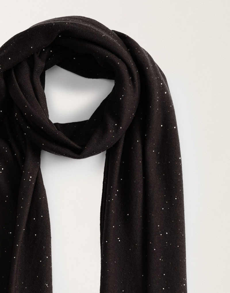 Wool scarf with sequins 3