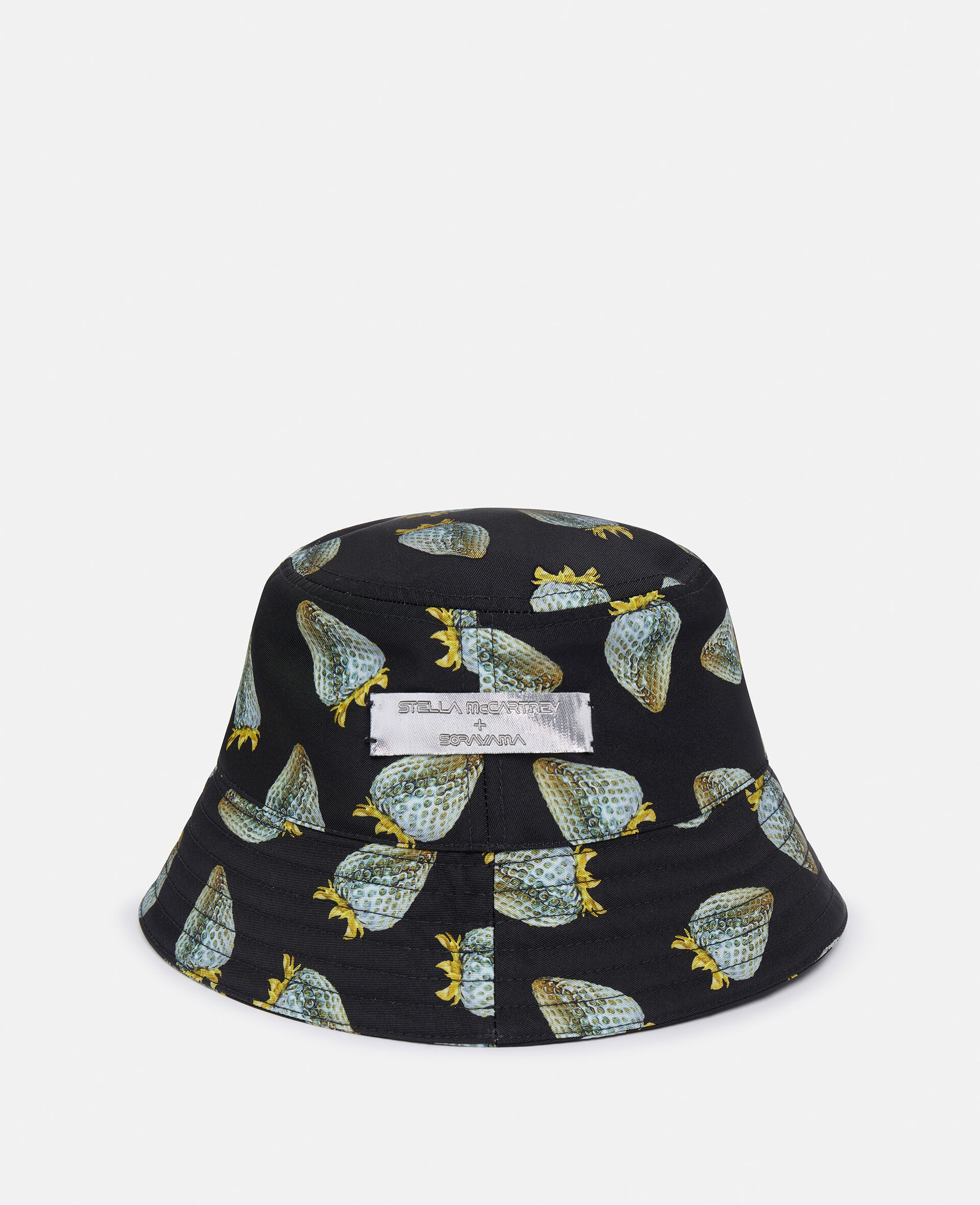 Strawberry-Print Regenerated Nylon Bucket Hat - 1