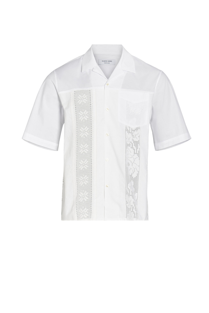 REGENERATED HOUSEHOLD LINEN BOWLING SHIRT 1