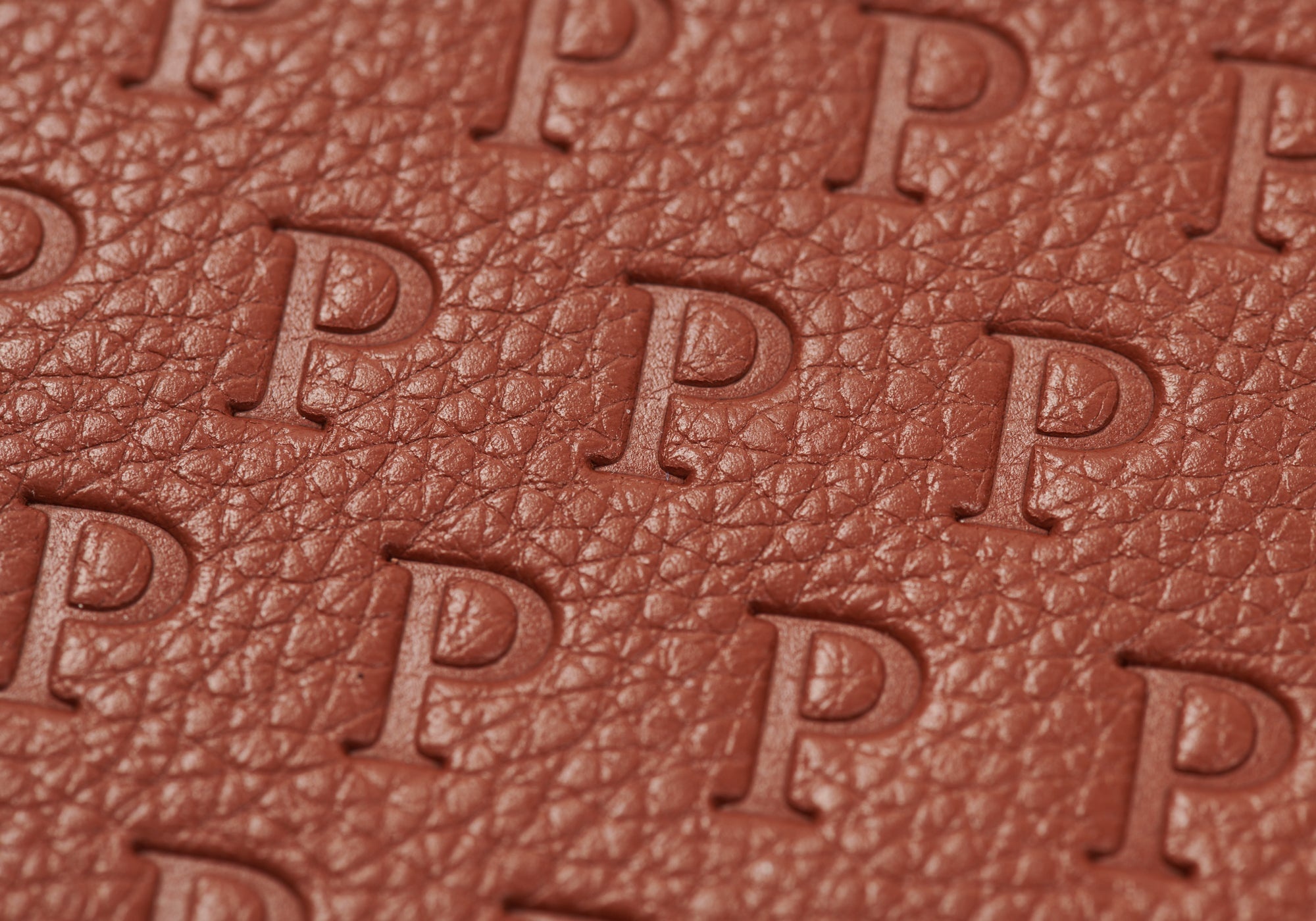 P EMBOSSED BILLFOLD WALLET BROWN - 3