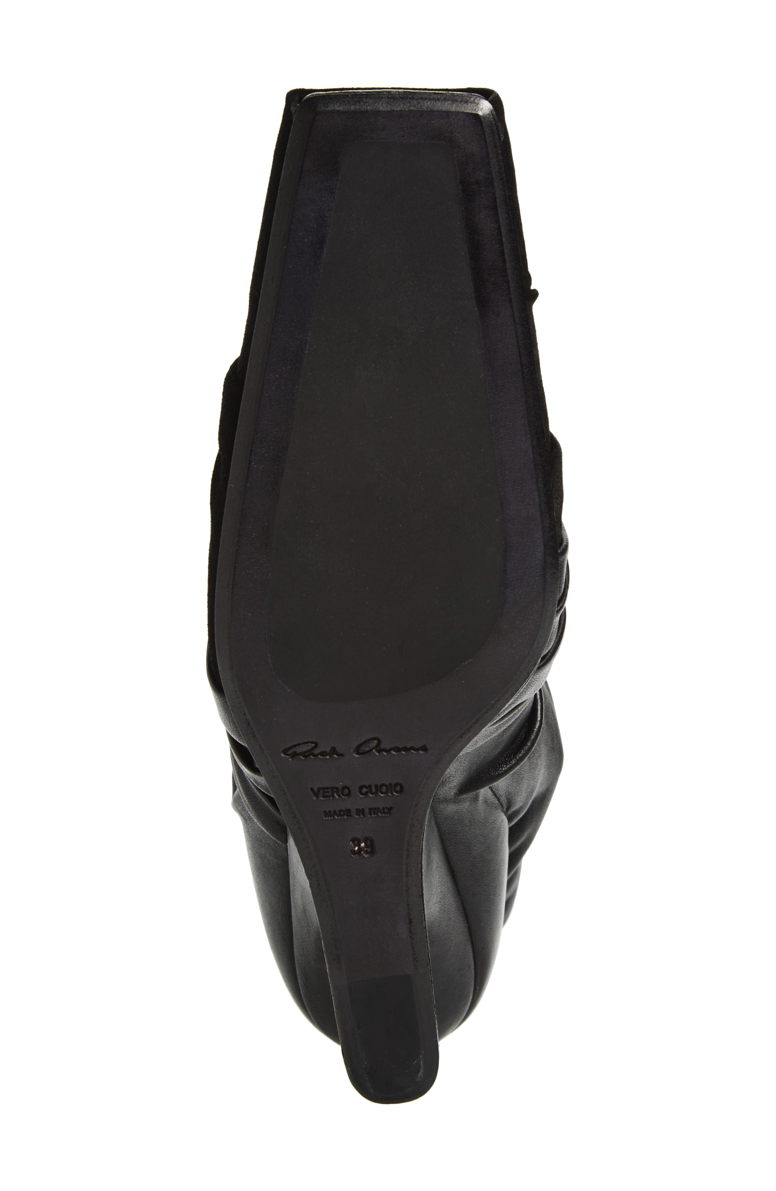Rick Owens Cantilever Mixed Media Boot in Black/Black at Nordstrom - 6