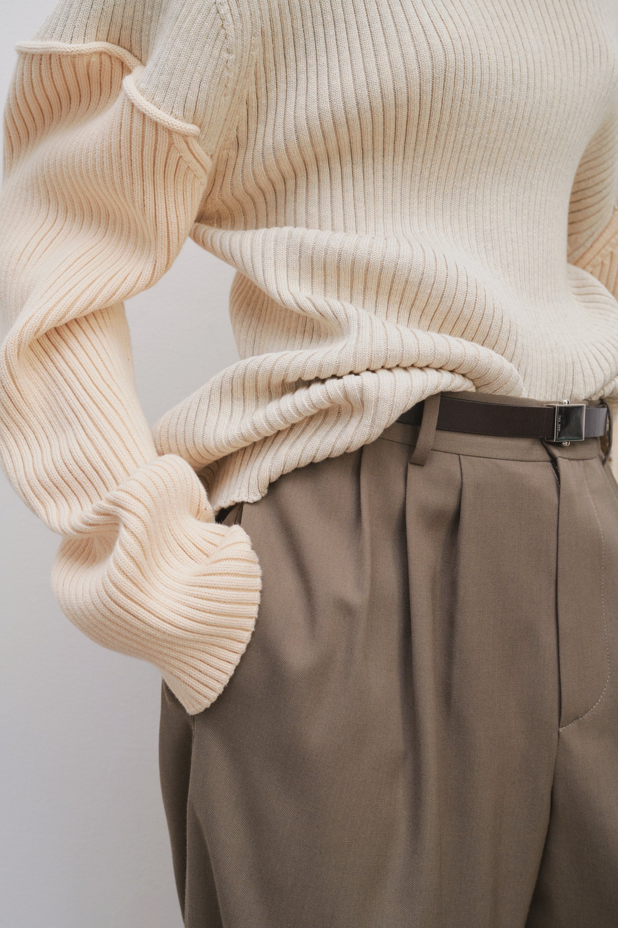 Rufos Pant in Polyester and Virgin Wool - 5