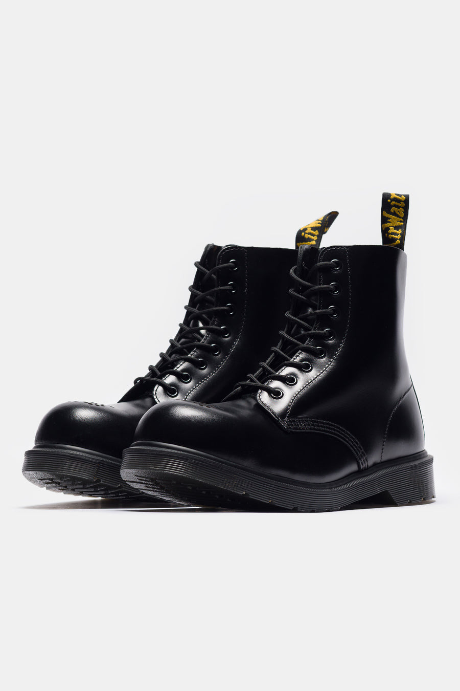 1460 Analine Leather Steel Toe Boot in Black - 2
