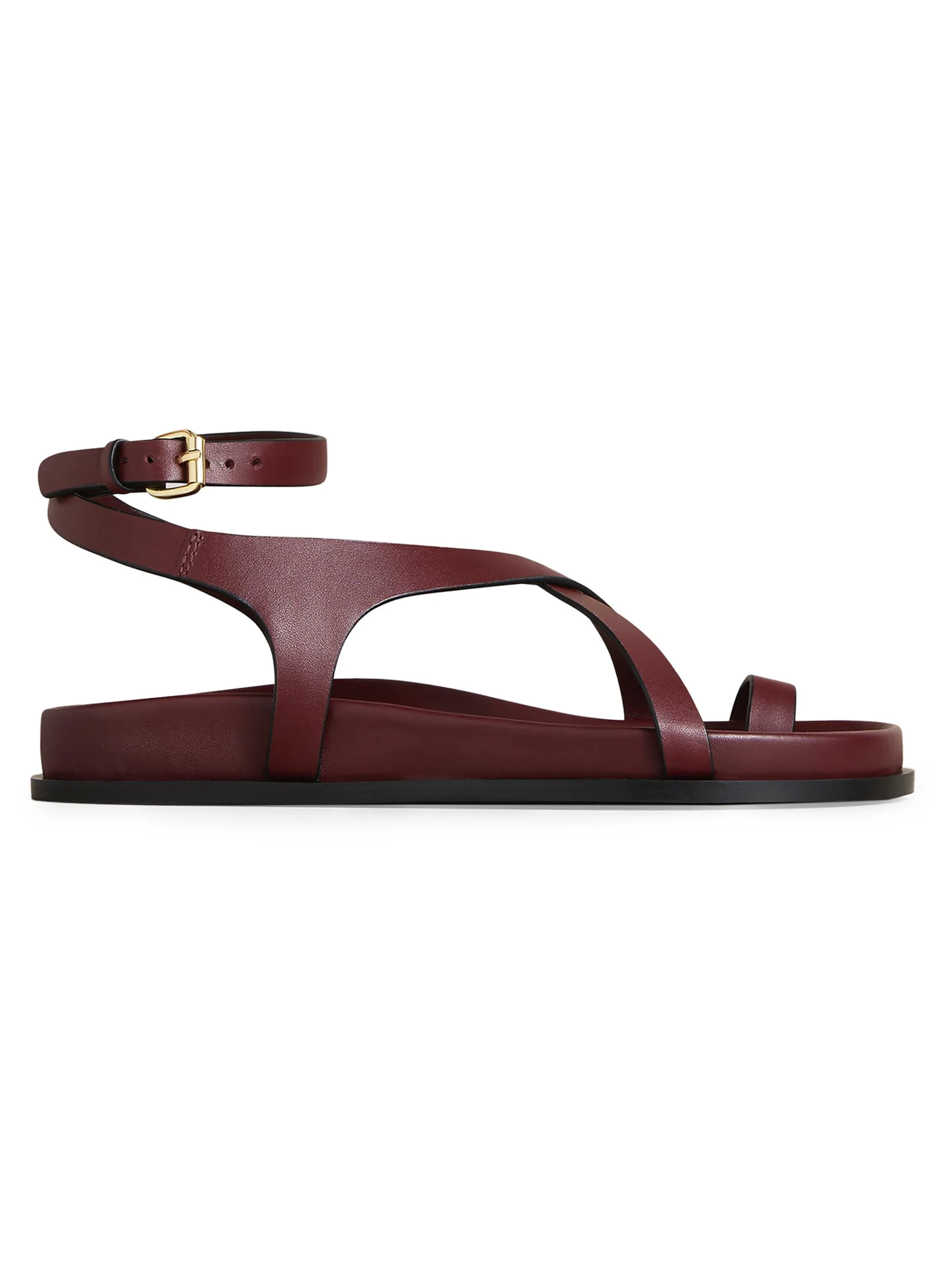 A. Emery Women's Jalen Slim Leather Sandals - Merlot - 1