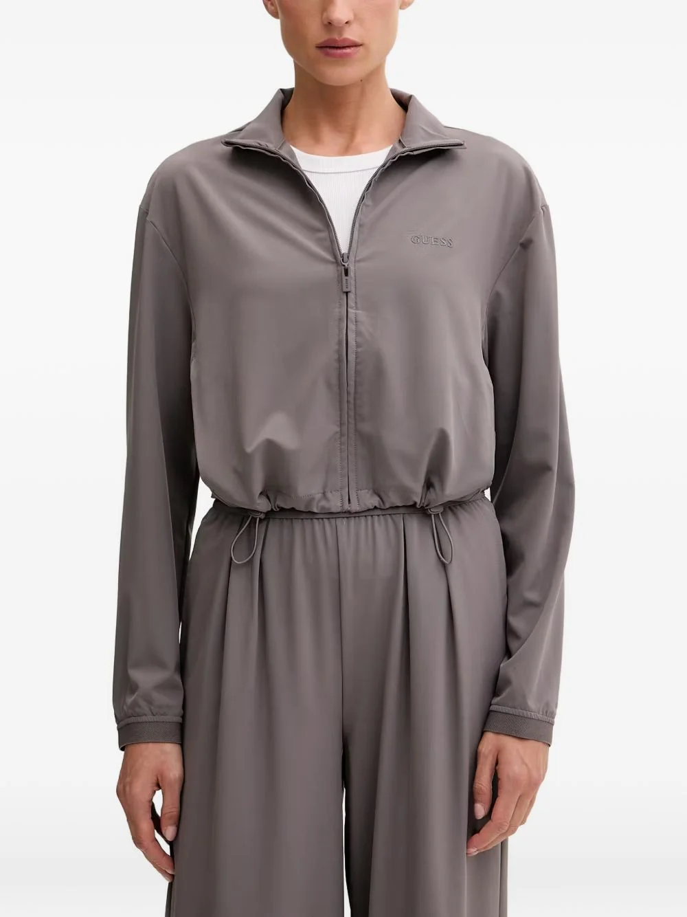 logo-print track jacket - 1
