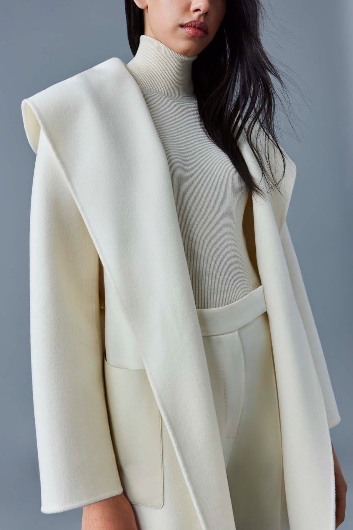 AZRA Double-face wool wrap coat - 2