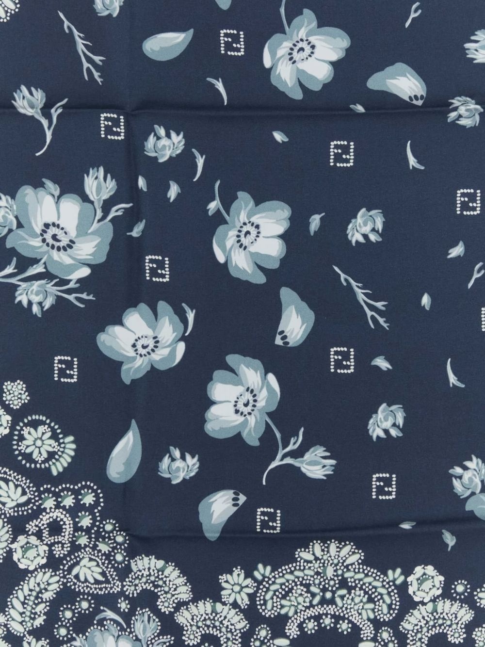 floral paisley silk scarf - 3