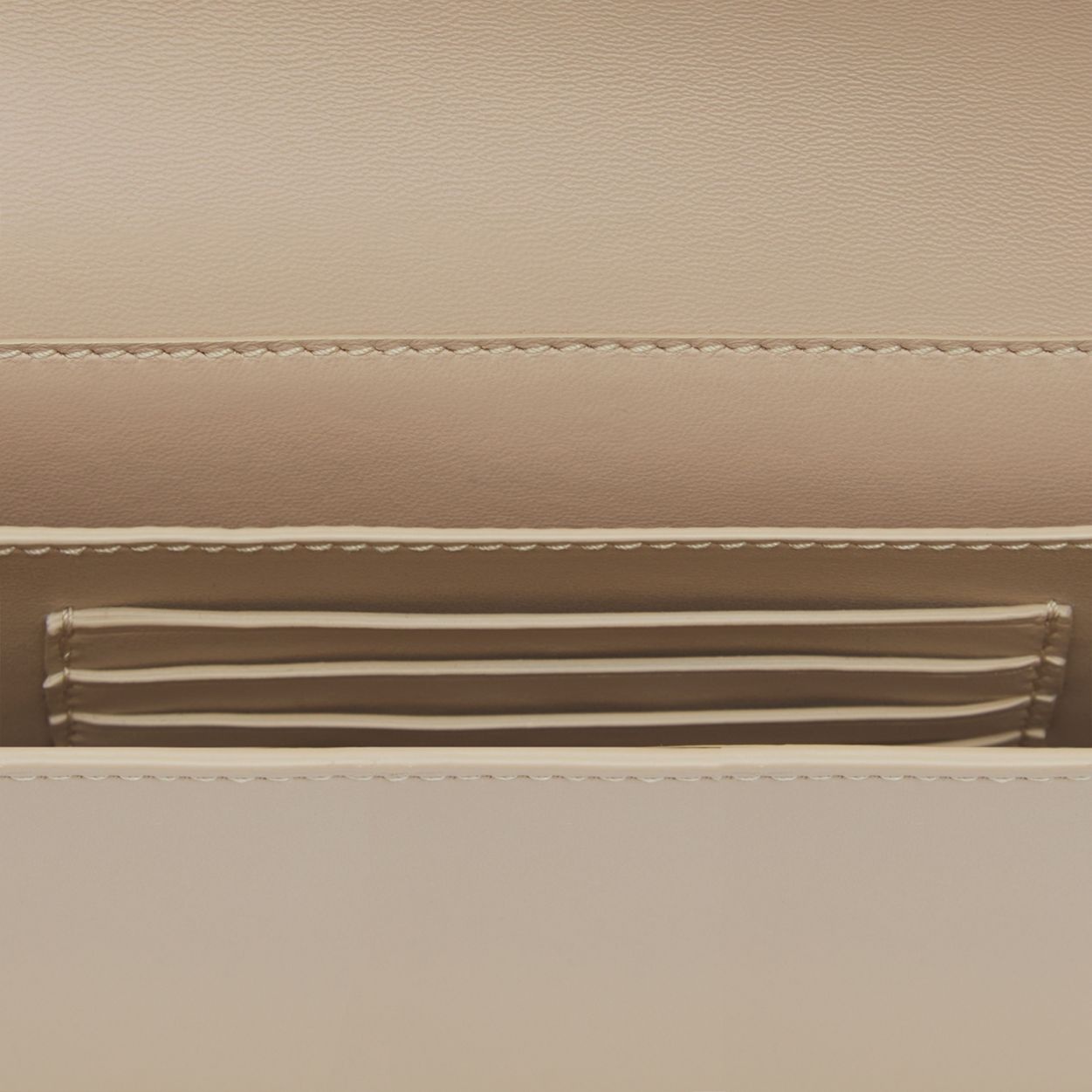 Embossed Slogan Leather Crossbody Bag - 11