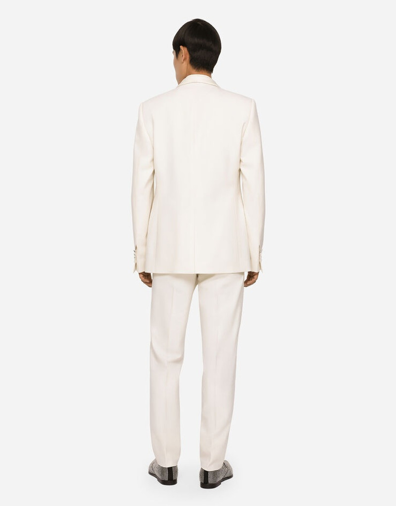 Single-breasted stretch wool Sicilia-fit 재킷 5