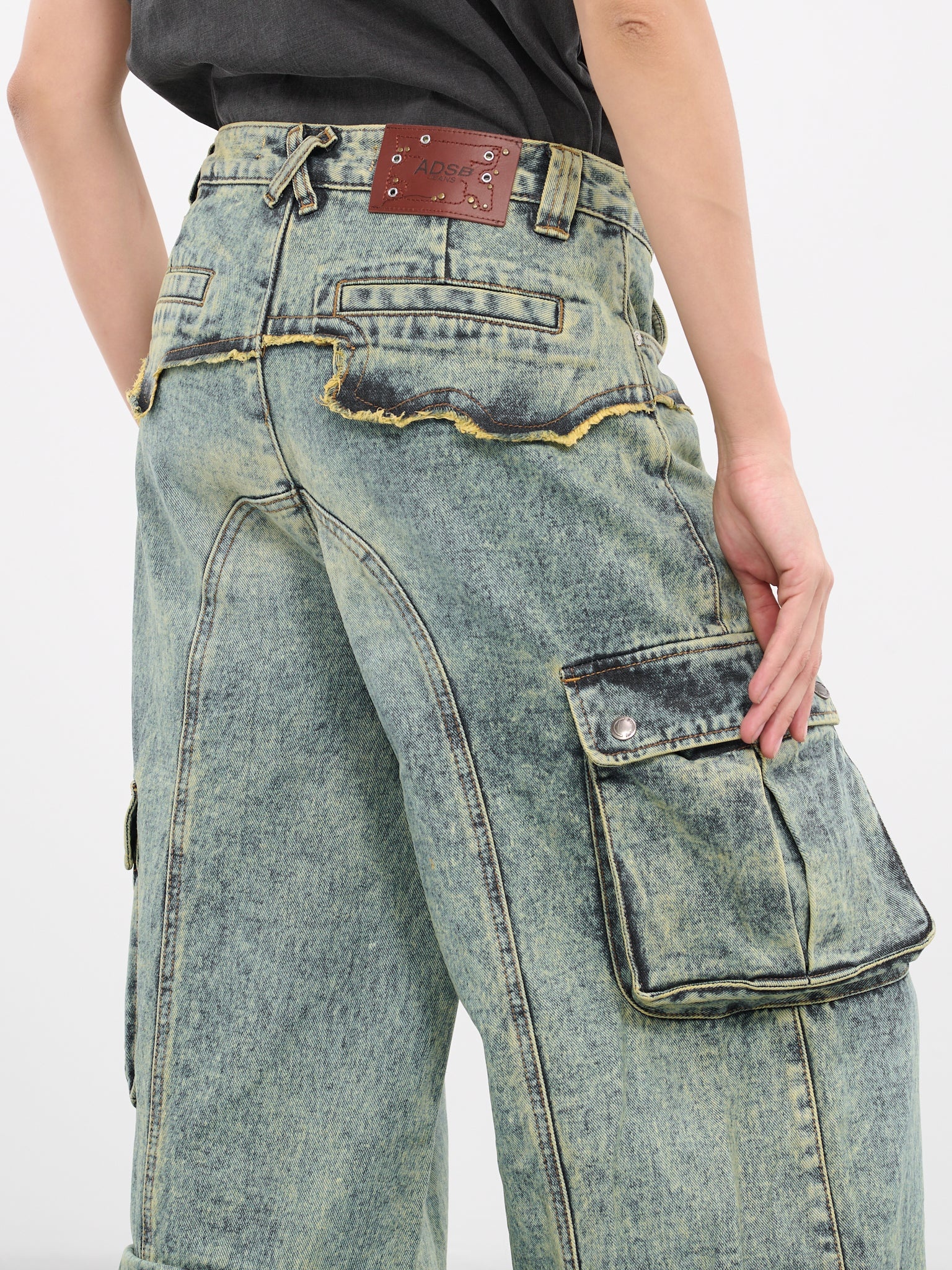 Andersson Bell Simiz Denim Cargo Jeans | hlorenzo | REVERSIBLE