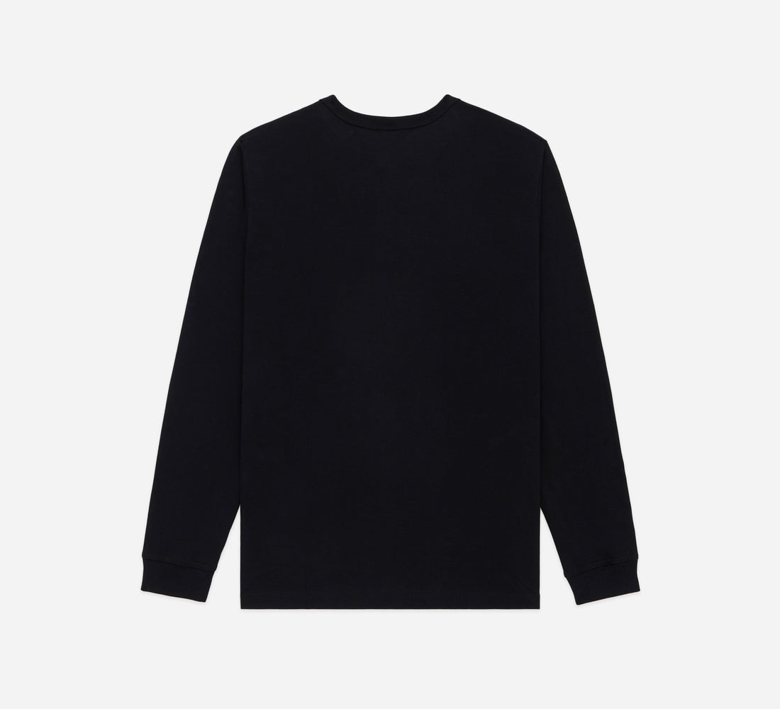 Long Sleeve Henley - Black - 2