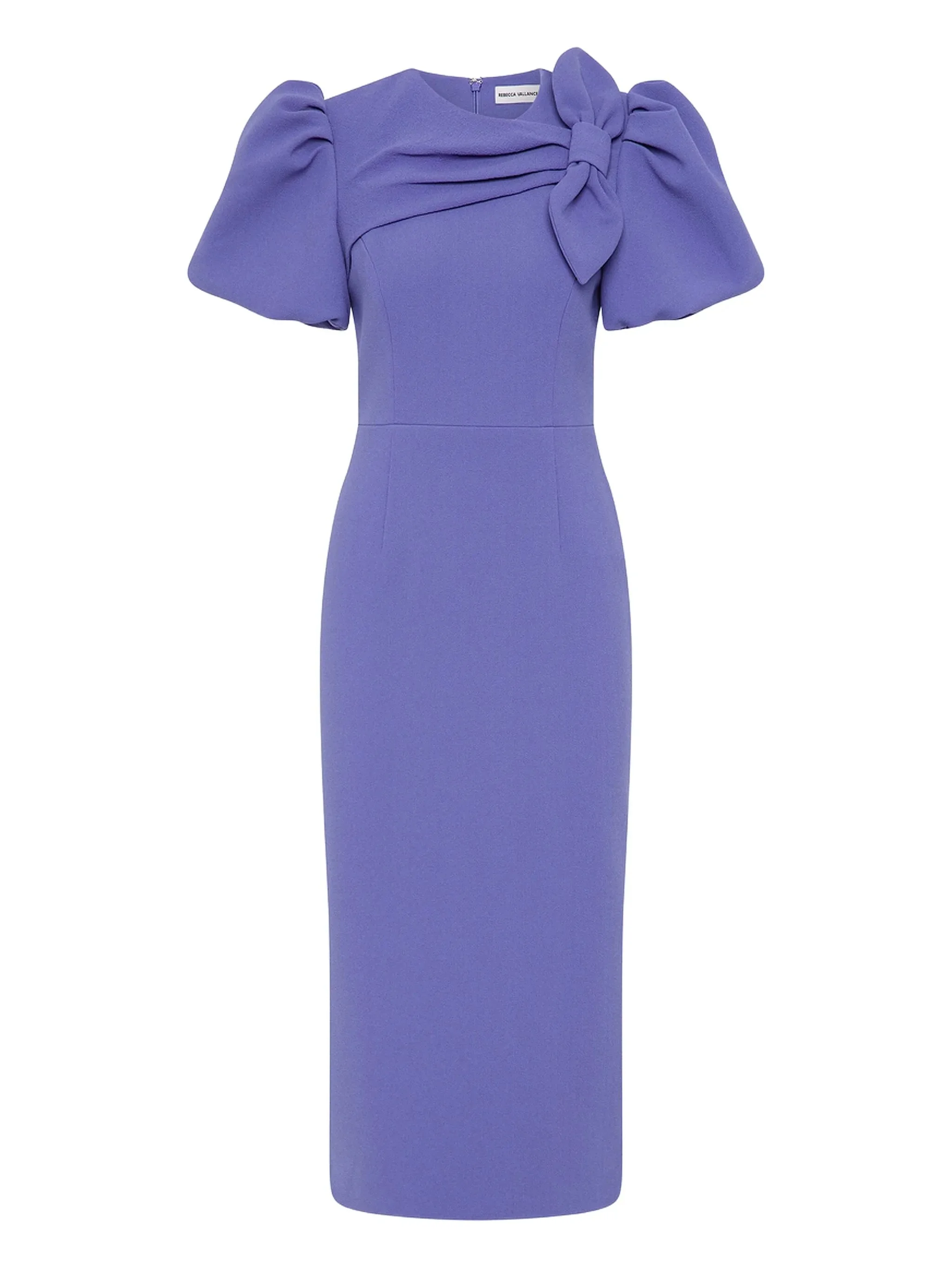 Violetta puff-sleeve bow dress - 1