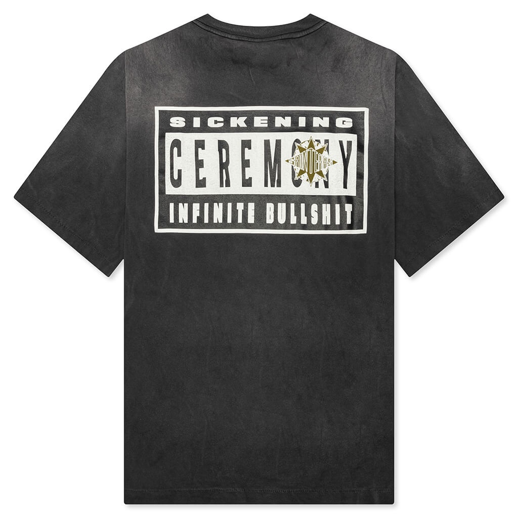 SAINT MICHAEL X DENIM TEARS SAINT TEARS S/S TEE - BLACK - 2