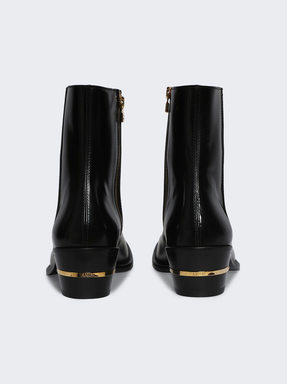 Ma Metallic Heel Boot Black - 4