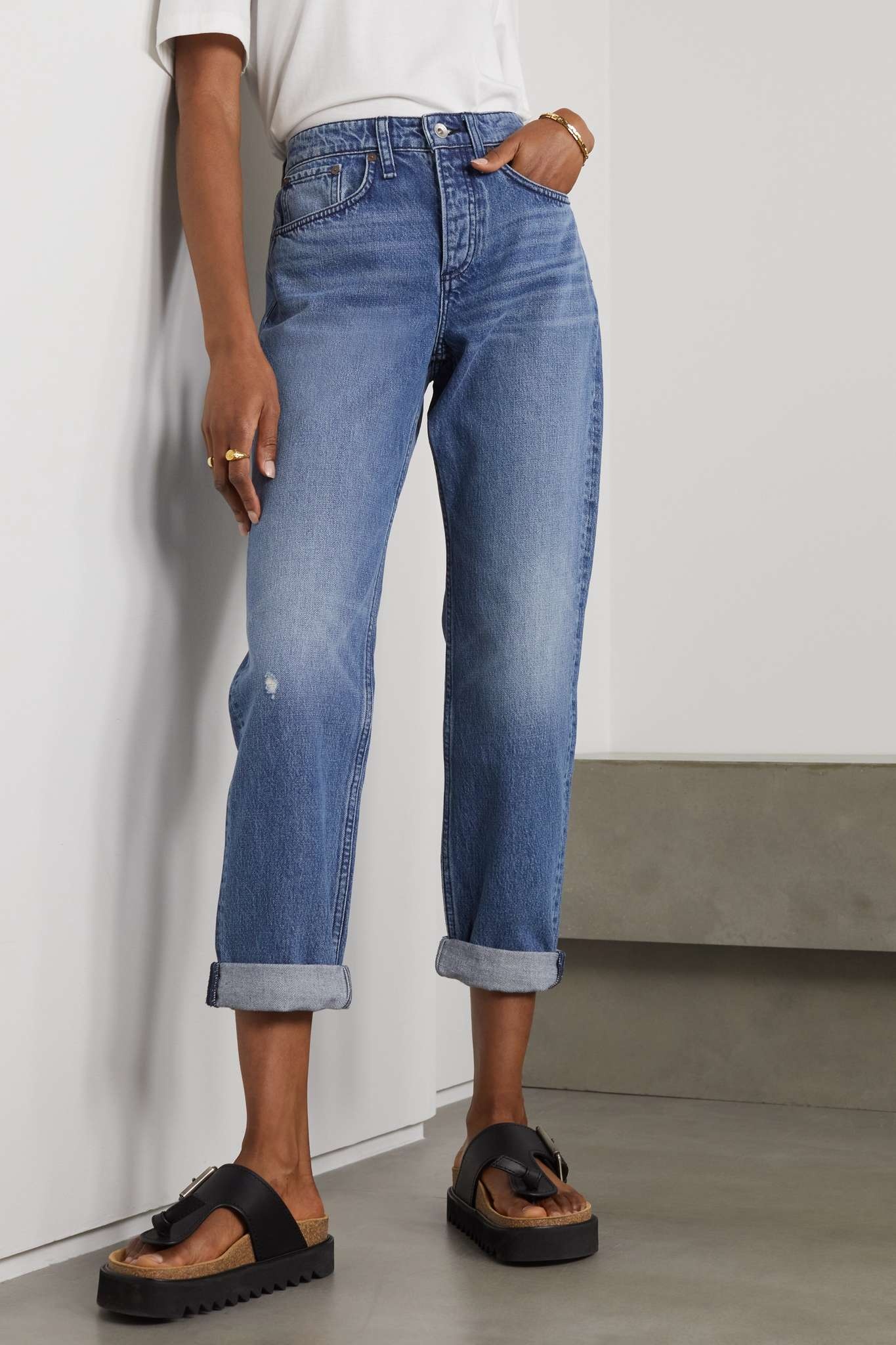 Rosa high-rise boyfriend jeans - 3