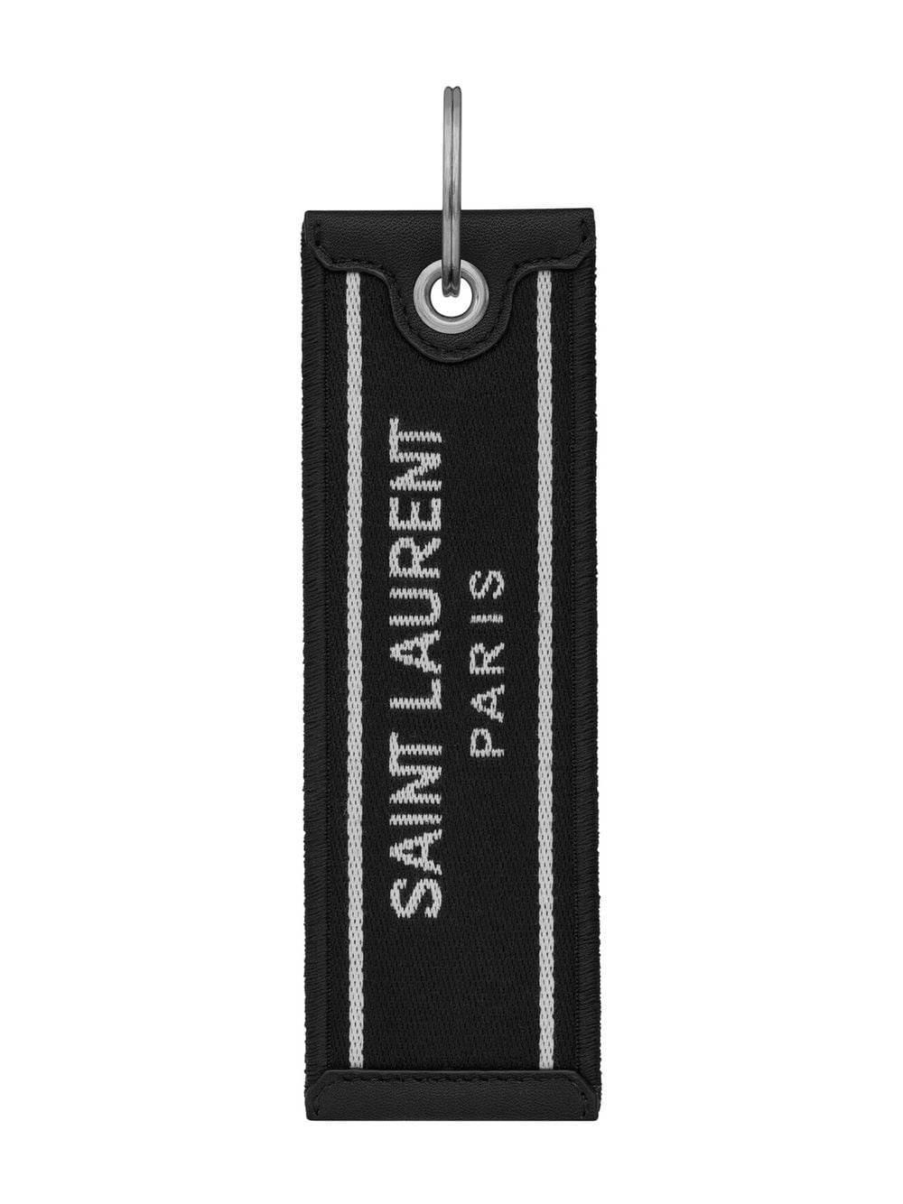 woven-logo tag keyring - 1