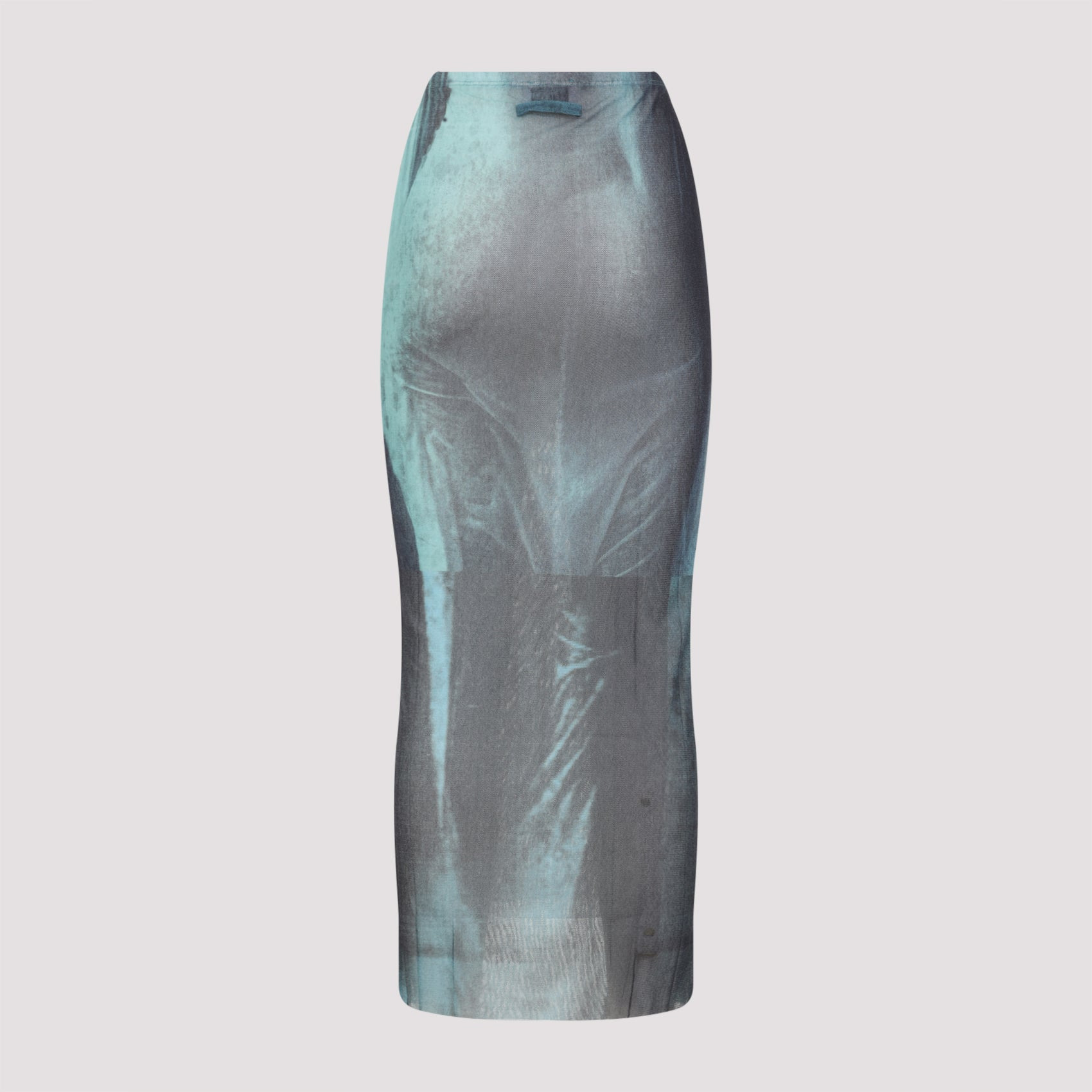 Mesh Long Skirt Printed "Water" Women - 2