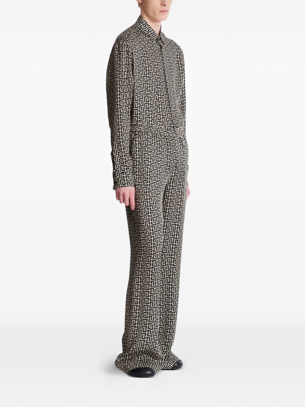 monogram-pattern trousers - 5