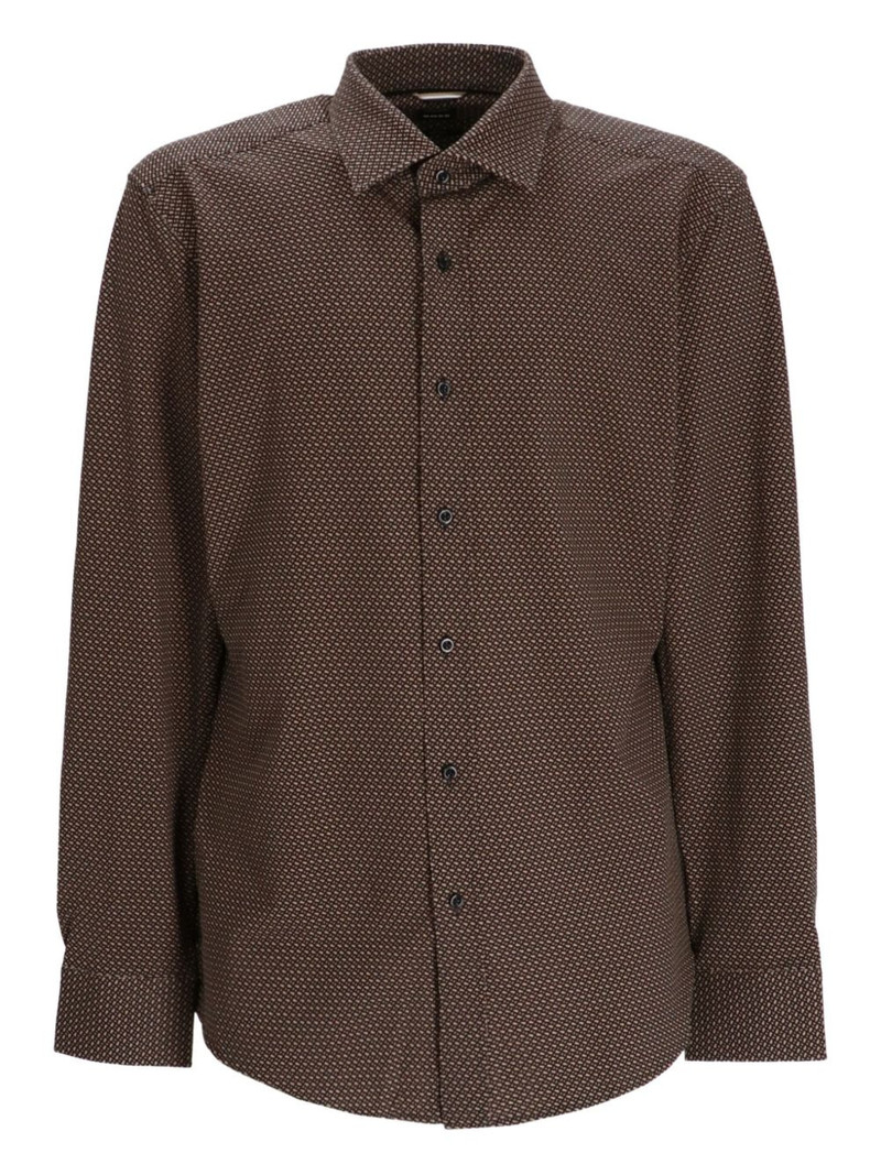 geometric-print cotton shirt 1