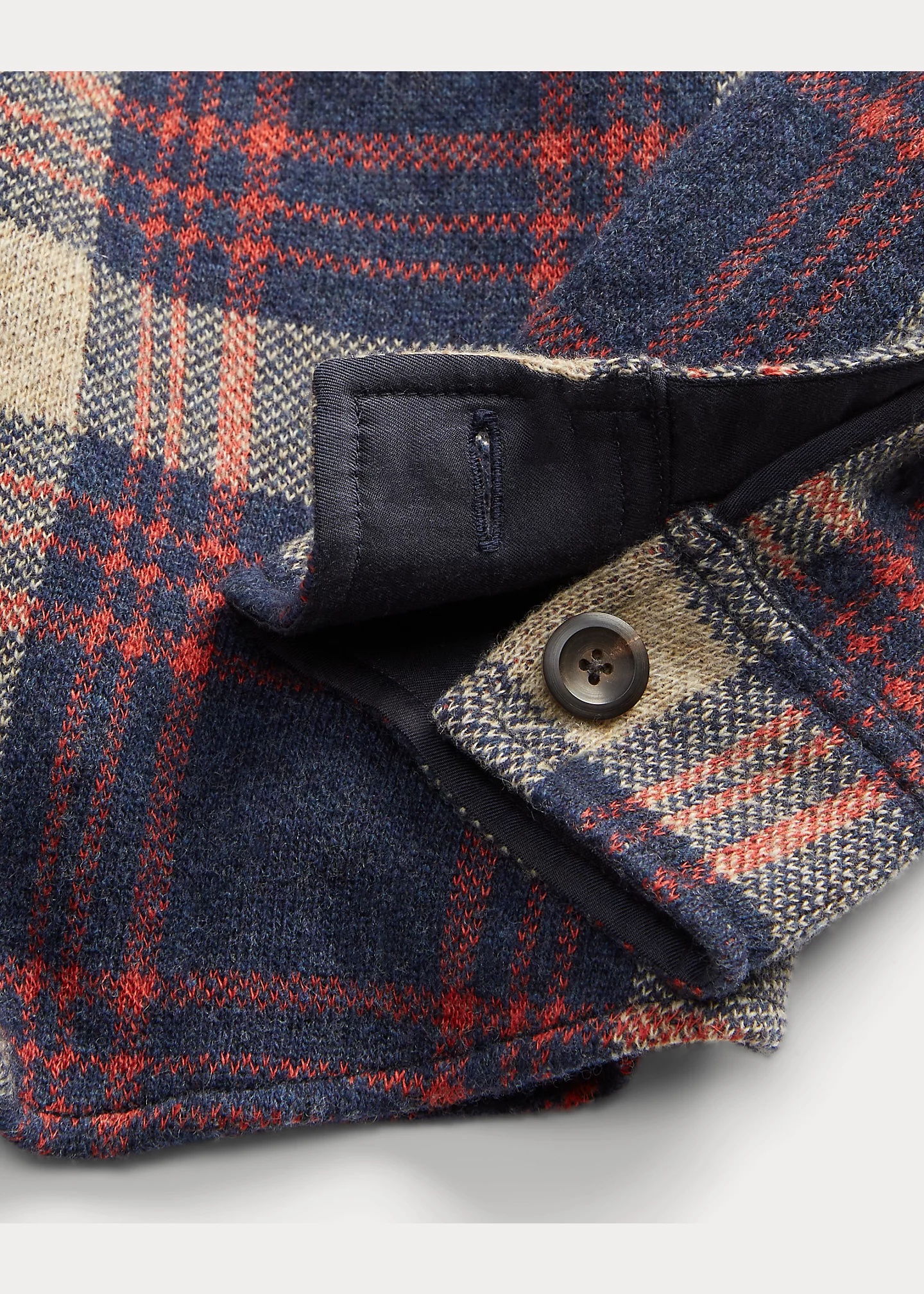 Plaid Wool-Blend Workshirt Sweater - 5