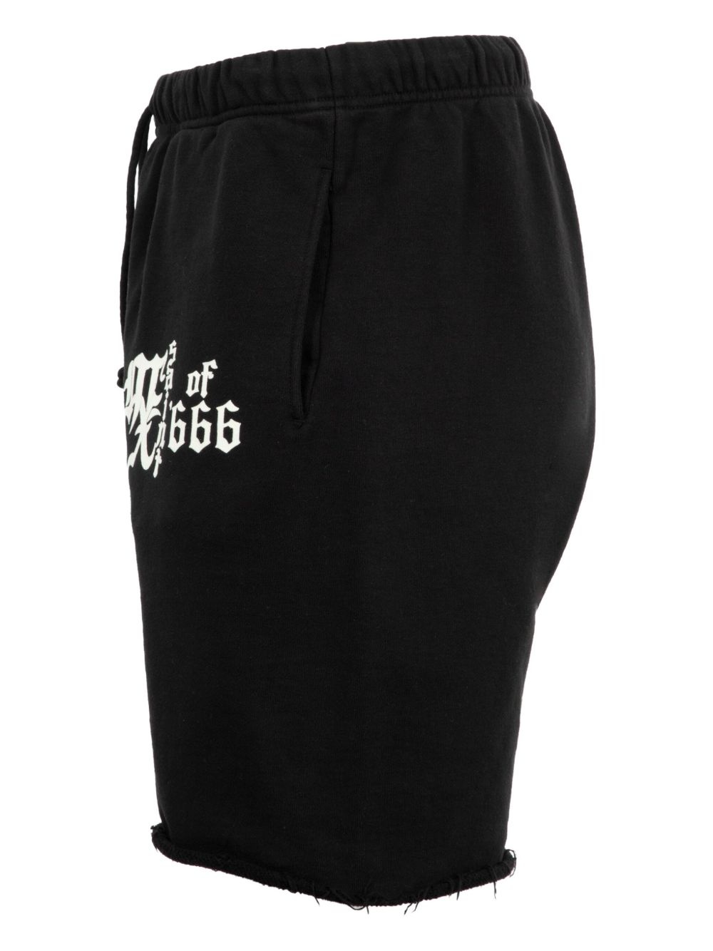 logo-print track shorts - 3